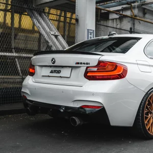 Difusor Trasero para BMW M235i y M240i F22/F23 Negro Brillo EVO-1