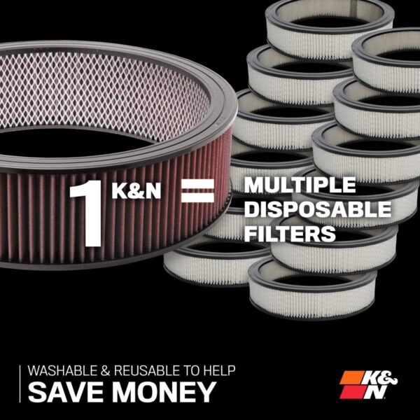 Filtro de aire K&N para Jeep CJ8, CJ6, CJ7, Ford Falcon y Ford Taunus - imagen 7