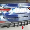 Alerón inferior trasero Rieger para BMW 5er G30/G31 M-Sport