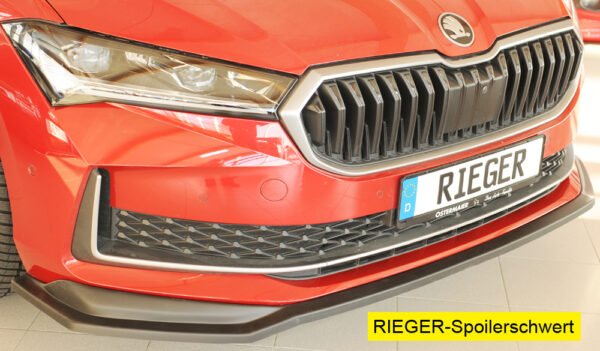 Espadín de spoiler Rieger para paragolpes delantero original Skoda Superb IV