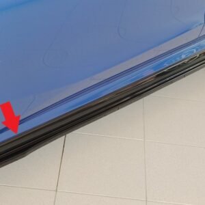 Faldón lateral MonteCarlo izquierdo para Skoda Fabia (PJ), negro brillante
