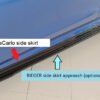 Faldón lateral MonteCarlo izquierdo para Skoda Fabia (PJ), negro brillante