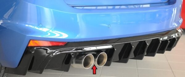 Escape deportivo FOX doble salida izquierda para Skoda Fabia (PJ), 2x90 mm