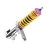Suspensión roscada KW V1 inox para Audi 80 y Audi 80 Avant, con tornillo M14 en el puntal delantero, referencia 10210016