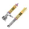 Suspensión roscada KW V1 inox para Audi 80, Audi 90 y Audi Coupé, con tornillo M12 en el puntal delantero, referencia 10