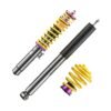Suspensión roscada KW V1 inox para BMW Serie 3 E46, con muelle VA de dos piezas, referencia 10220022