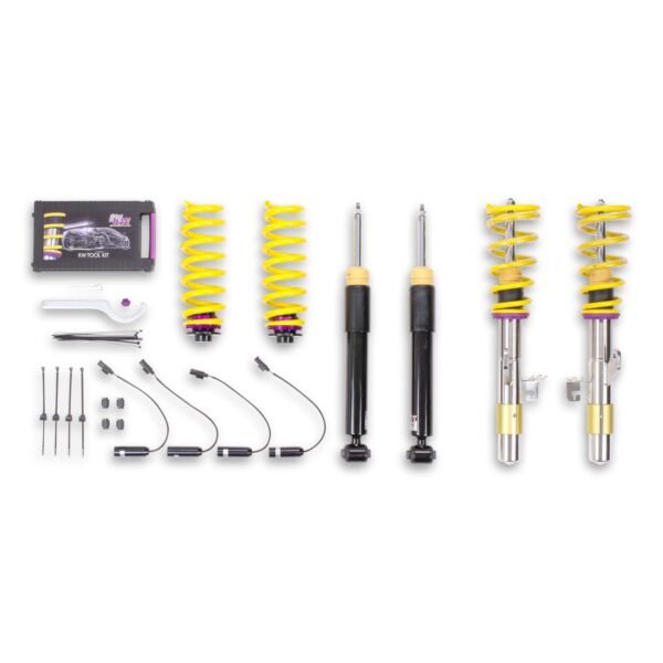 Suspensión roscada KW V2 inox con desactivación electrónica para BMW Serie 1, 2, 3 y 4, referencia 1522000G
