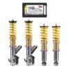 Suspensión roscada KW V2 inox para Honda Civic VII con tornillo M16 en el puntal delantero, referencia 15250007
