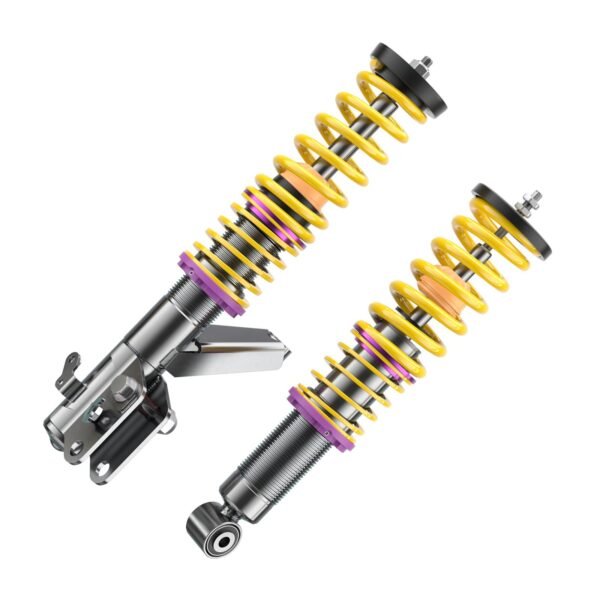 Suspensión roscada KW V2 inox para Honda Civic VII con tornillo M16 en el puntal delantero, referencia 15250007