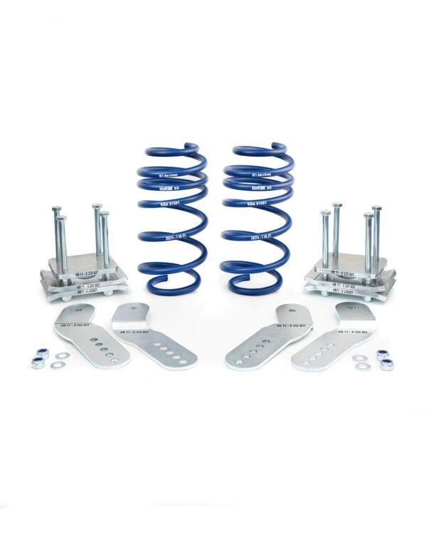 Muelles deportivos H&R del. 45 mm / tras. 60 mm para Volkswagen Caddy III Großraumlimousine (2KB, 2KJ, 2CB, 2CJ), Volkswagen Caddy III furgón/Großraumlimousine (2KA, 2KH, 2CA, 2CH) y otros modelos compatibles