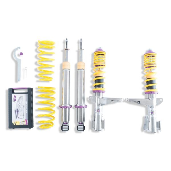 Suspensión roscada KW V3 inox para Audi 80 Avant B4, con tornillo M14