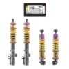 Suspensión roscada KW V3 inox para Porsche 968, con ajuste independiente
