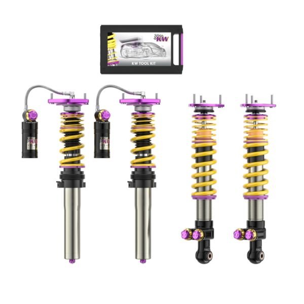 Suspensión roscada KW Clubsport V4/V5 con desactivación electrónica para Porsche 911 (991) · carga del. hasta 730 kg