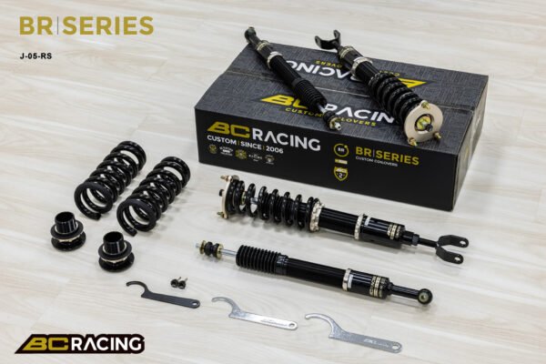 Suspensión roscada BC Racing BR para Mercedes-Benz E-Class W211 E55 AMG, tracción trasera, con brazo inferior trasero requerido y copela RS TYPE (2003-2009)