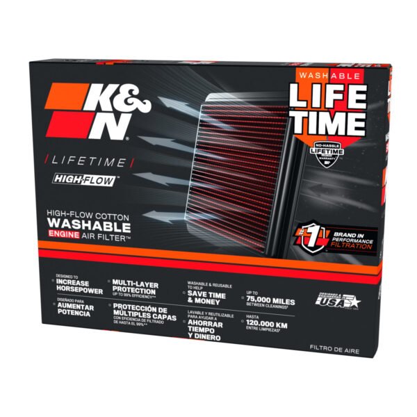 Filtro de aire K&N para Toyota Yaris, Yaris Cross, Lexus LM500h, Sienta y Lexus RX500h - imagen 2