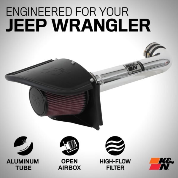 Admisión de aire K&N para Jeep Wrangler y Wrangler JK - imagen 5