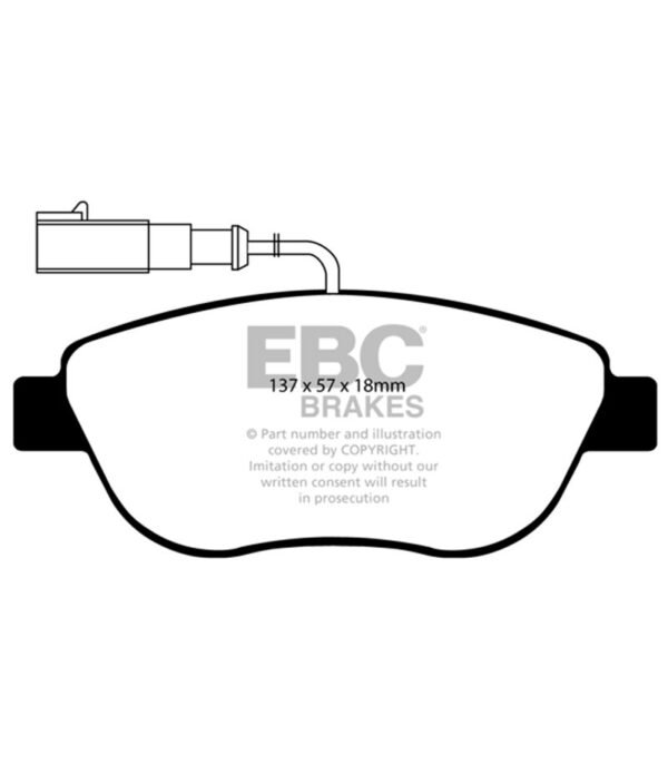 Foto 3 de Pastillas de freno delanteras EBC Ultimax2 para Abarth 500 y 695 · pinza Bosch